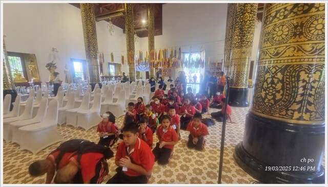 โรงเรียนบ้านเปียง ทัศนศึกษาสี่แจ่งห้าประตู โดยเขียวชมเมือง